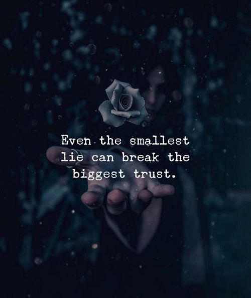 someone holding a rose in their hand with the words even the smallest life can break the biggest trust