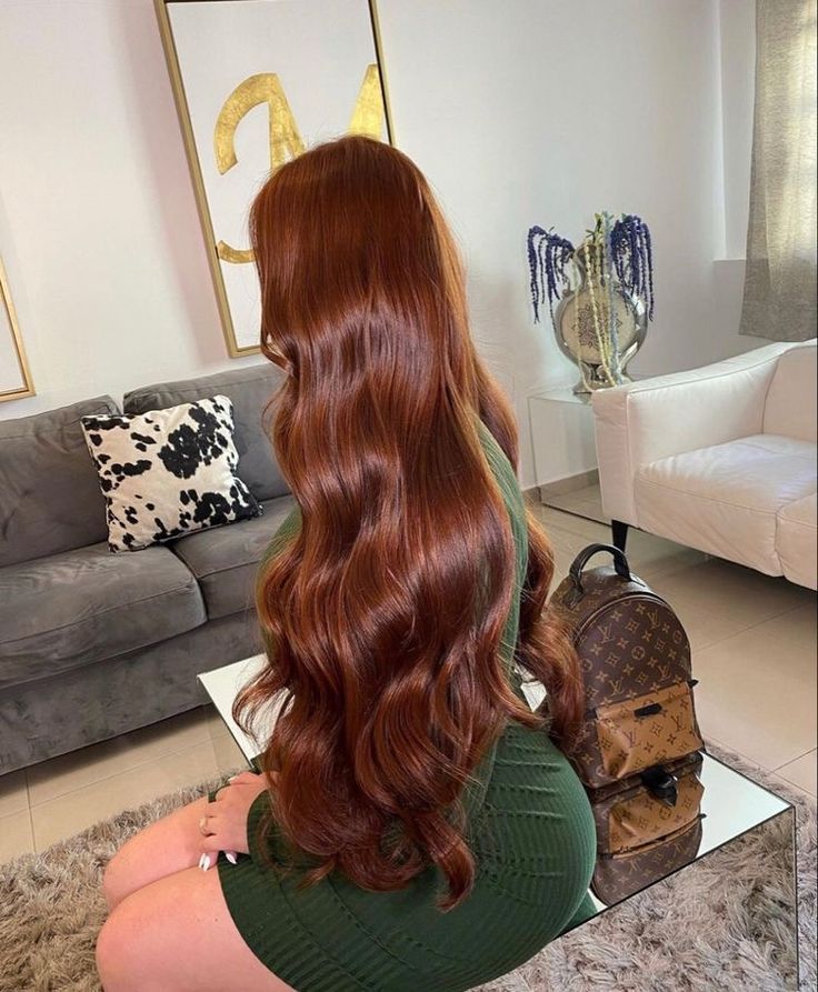 Honey Blonde Highlights On Auburn Hair, Papaya Hair Color, Shades Of Ginger Hair Chart, Burnette Hair Color, Deep Ginger Hair, Deep Copper Hair Color, Ginger Long Hair, Deep Auburn Hair Color, Honey Red Hair