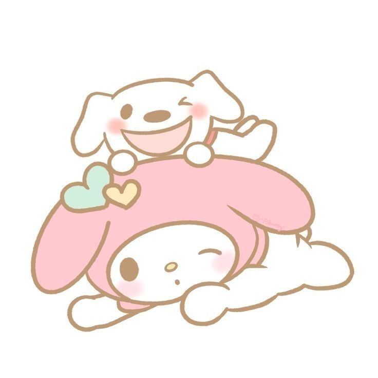 a drawing of a dog laying on top of a person's head with a heart in its mouth