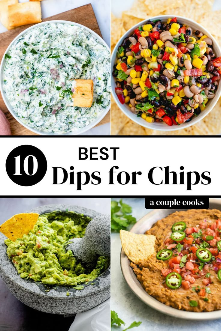 the top 10 dips for chips