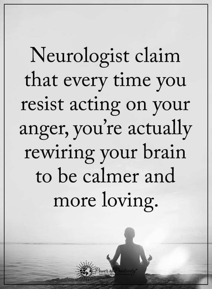 a person sitting on top of a beach next to the ocean with a quote about neurologist claim that every time you rest acting on your anger, you're