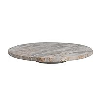 a round marble table top on a white background