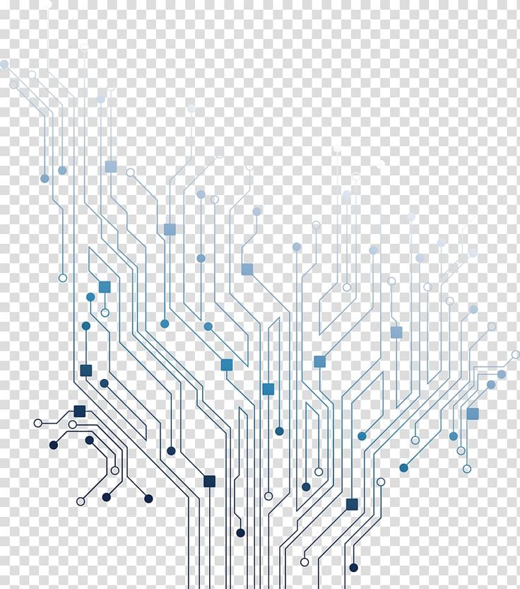 an electronic circuit board with blue and white dots on the side, as if it were printed