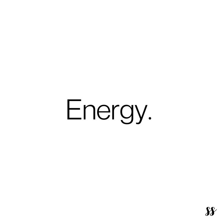 the word energy written in black on a white background