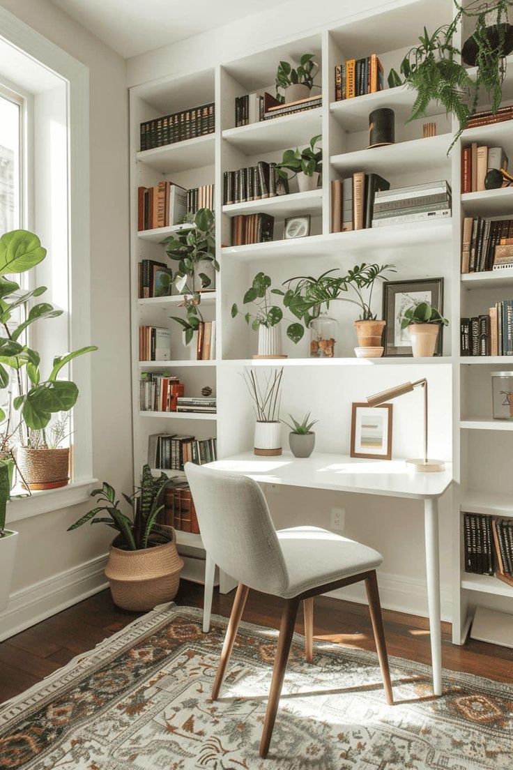 Cozy Home Library, Cozy Window Seat, Dresses Office, Office Idea, Design Strategies, Scandinavian Style Home, Home Library Design, Scandinavian Bedroom, Shoulder Dresses