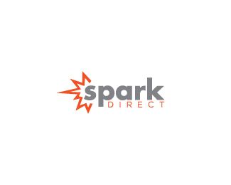 the spark direct logo is shown on a white background