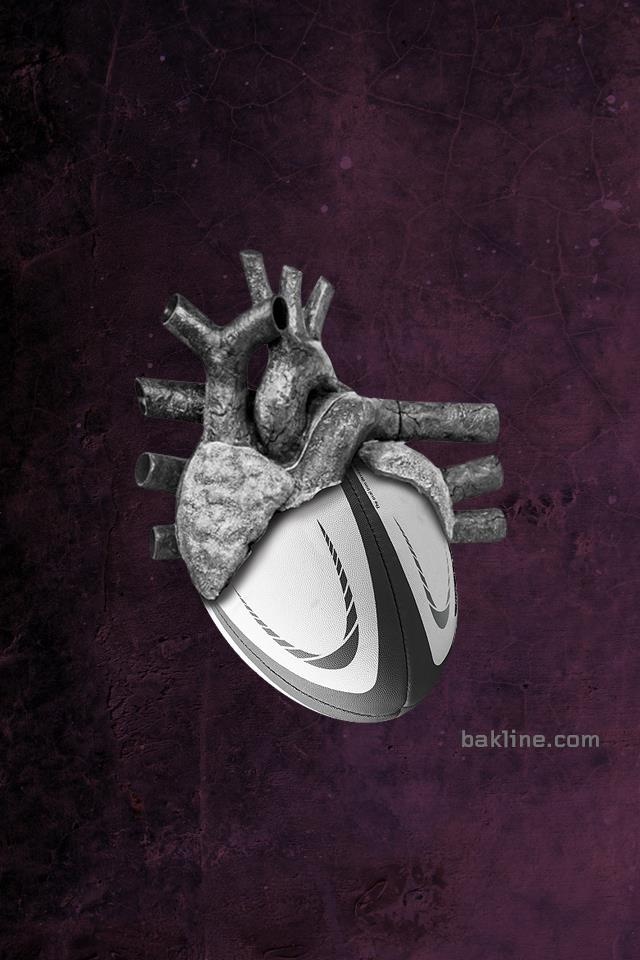 a heart - shaped object on a purple background