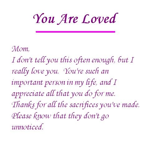 a note with the words you are loved written in purple and pink on white paper