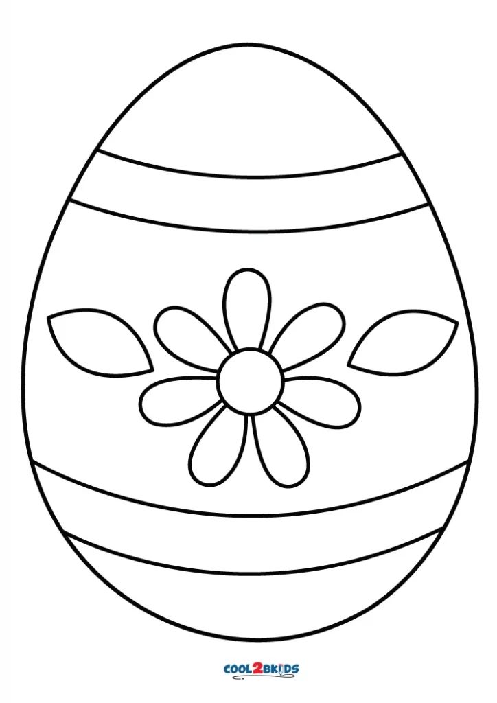 an easter egg with a flower on it