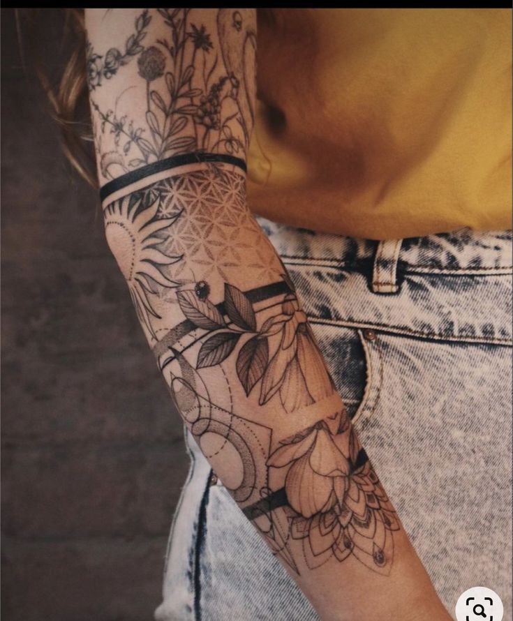 a person with a tattoo on their arm