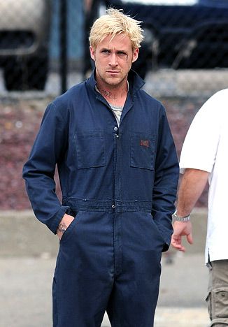 Ryan Gosling: Sexy in a Jumpsuit - Hot Pics - UsMagazine.com Mechanic Costume, Mechanic Overalls, Coverall Men, Place Beyond The Pines, Mechanic Clothes, Beyond The Pines, Mechanic Jumpsuit, Mechanic Coveralls, Coveralls Mens