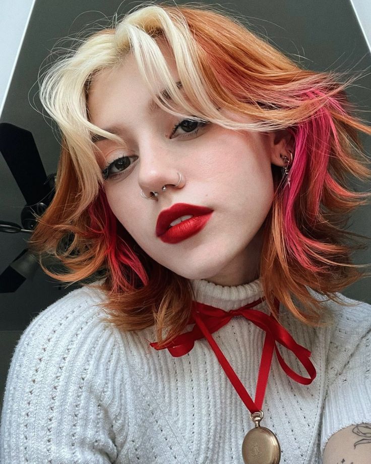 Kailee Morgue, Fire Hair, Dyed Hair Inspiration, Hair Inspiration Short, Paris Love, Alternative Hair, My Favorite Color, Dye My Hair, Hair Dye Colors