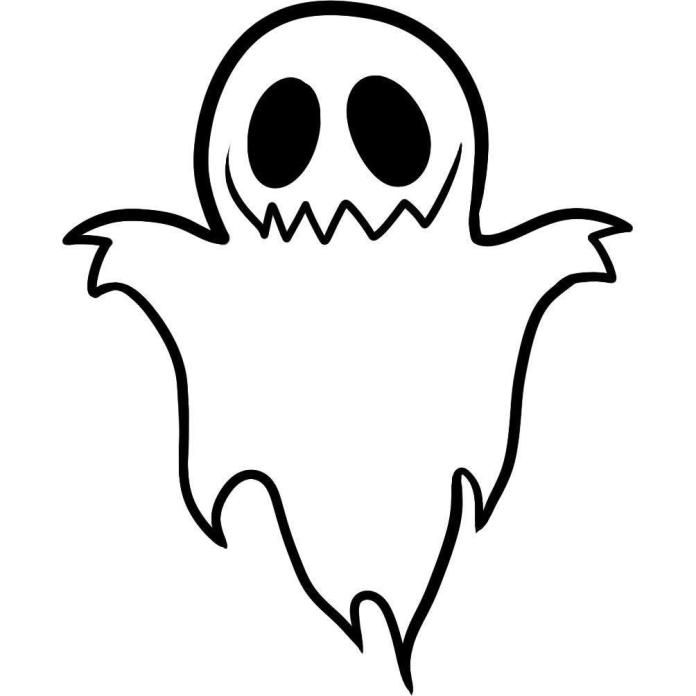 a drawing of a ghost with two eyes