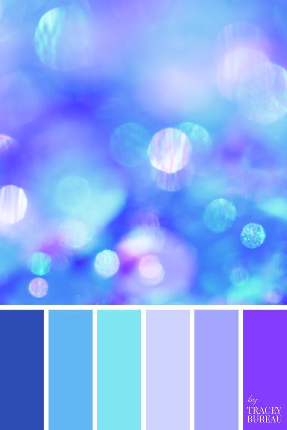 blue and purple color palette with blurry lights in the background, including an ombree