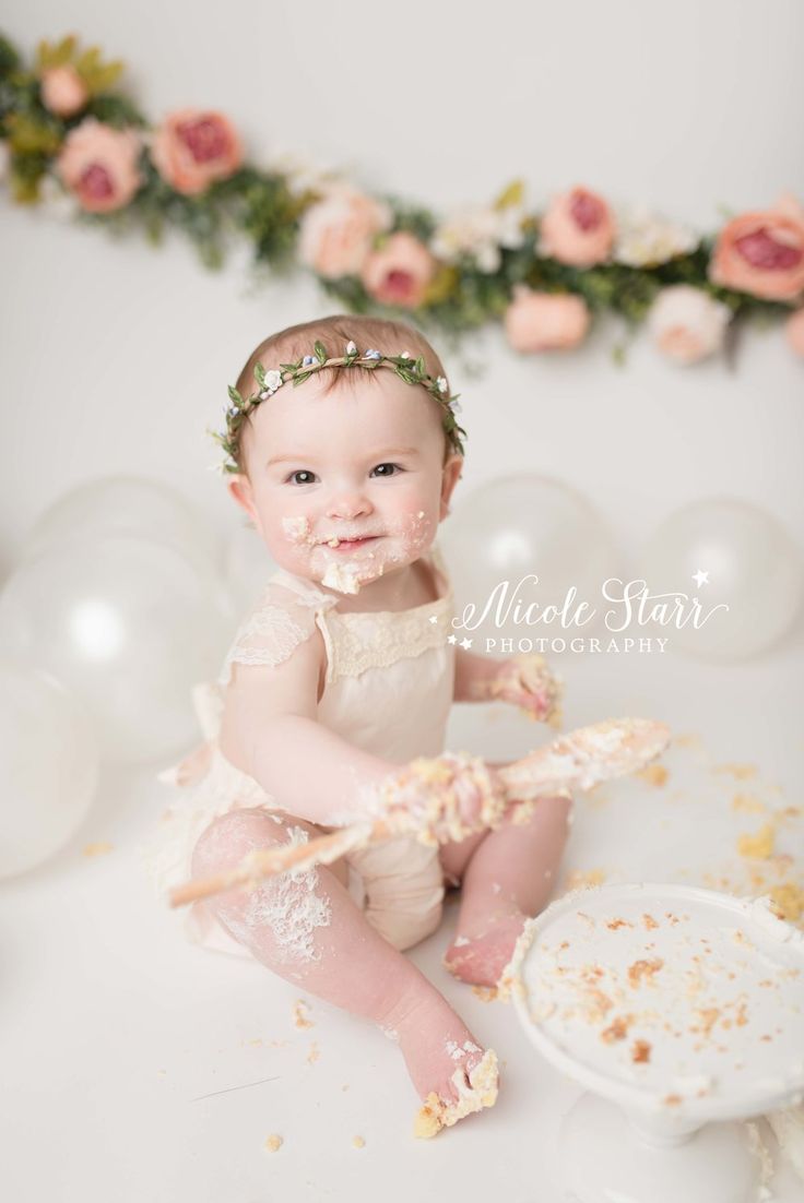 Lena's Simple Peony Cake Smash — Saratoga Springs & Boston Baby Photographer, Nicole Starr Photography Cake Smash Inspiration, Peony Cake, Cake Smash Theme, First Birthday Photography, Baby Cake Smash, Smash Cake Girl, 1st Birthday Photoshoot, First Birthday Pictures, 1st Birthday Cake Smash