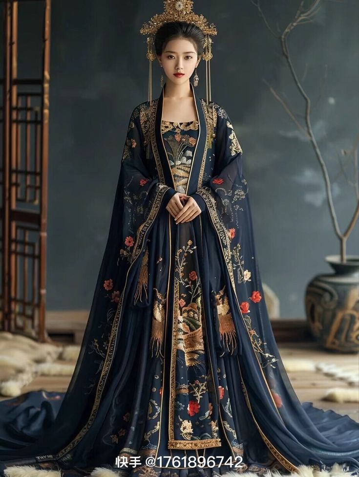 Traditional Chinese Outfit For Women, Traditional Chinese Empress Dress, China Culture Clothes, Chinese Traditional Dress Princesses, Ancient Chinese Clothing Woman, China Traditional Clothes, Chinese Dress Traditional, Chinese Dresses Pattern, Japanese Royalty