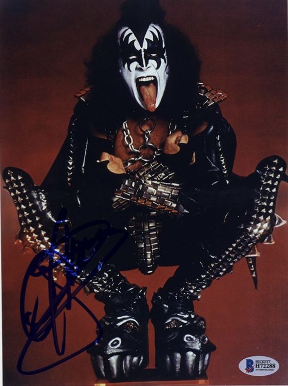 the kiss band signed autographed photo