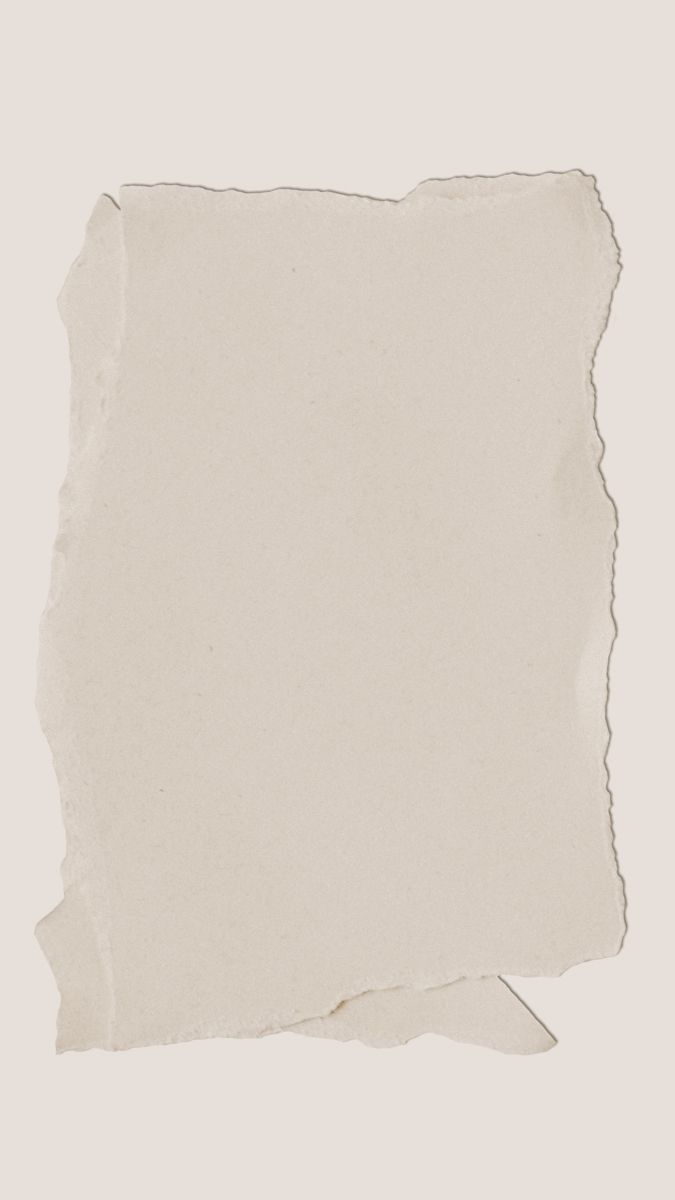 a piece of white paper with torn edges