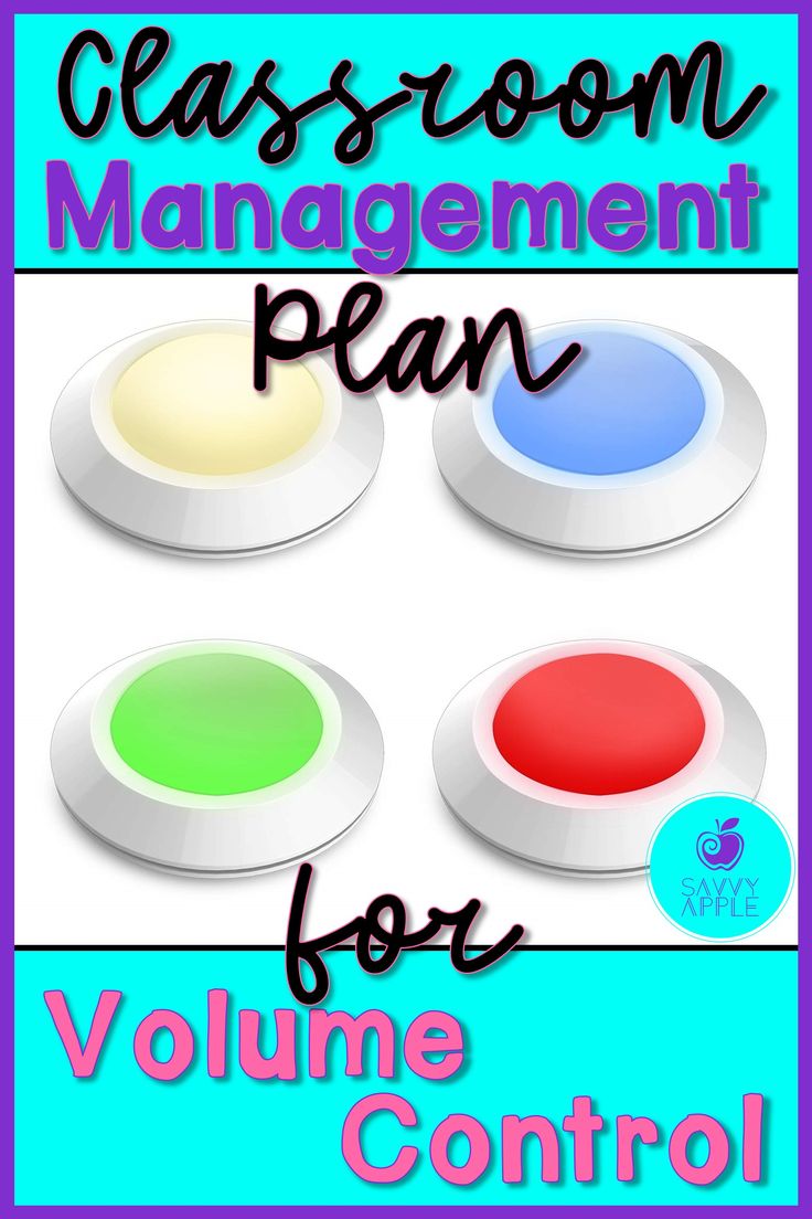 the classroom management plan for volume control