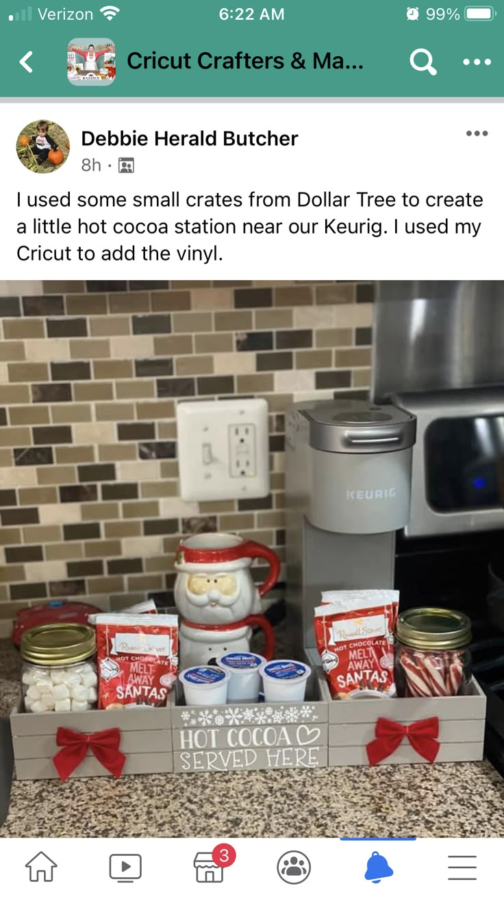 an image of a coffee maker and other items on the counter in front of a microwave