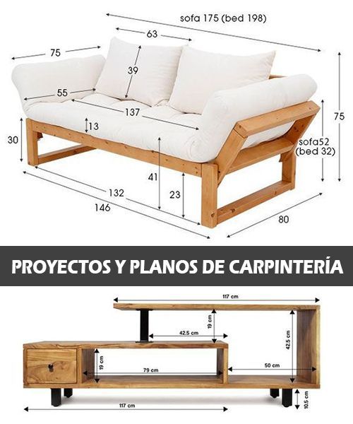 an image of a couch and table with measurements