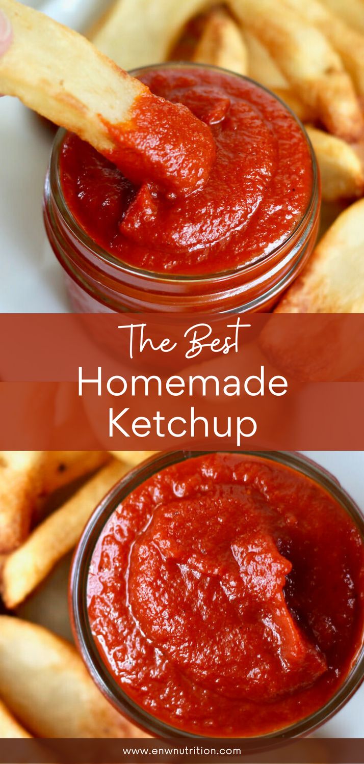 the best homemade ketchup for french fries is in a jar and it's ready to be eaten