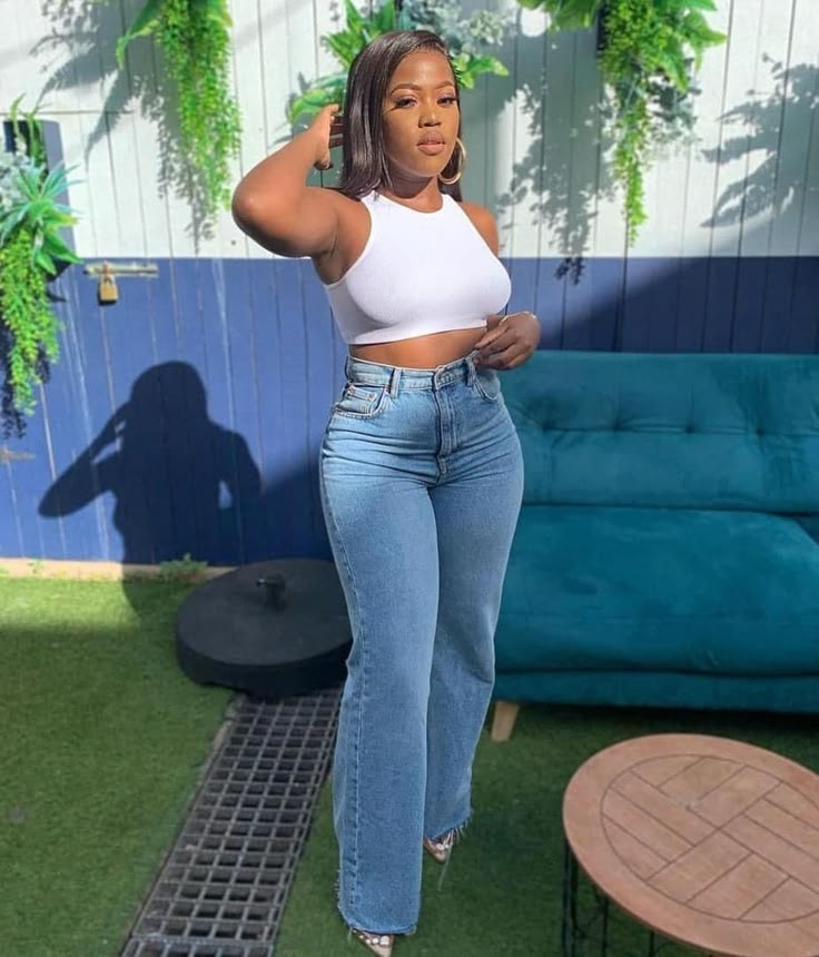 Curvy Woman Outfits, Boyfriend Jeans Outfit, Jeans Summer, Corte De Cabelo Masculino, Effortlessly Chic Outfits, Wide Leg Dress Pants, Casual Wear Women, Everyday Fashion Outfits, Boyfriend Jean