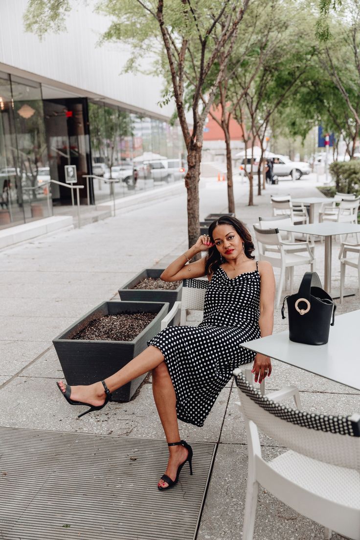 black & white slip dress, polka dot slip dress, zara polka dot slip dress, how to wear a slip dress, slip dress street style, slip dress outfit inspo, spring dress inspo, affordable slip dresses, black fashion blogger, dallas fashion blogger, dallas blogger Slip Dress Street Style, Zara Dress White, Polka Dot Slip Dress, Dress Street Style, Style Slip Dress, Plain White Sneakers, Zara Slip Dress, Slip Dress Outfit, Outfit Inspo Spring