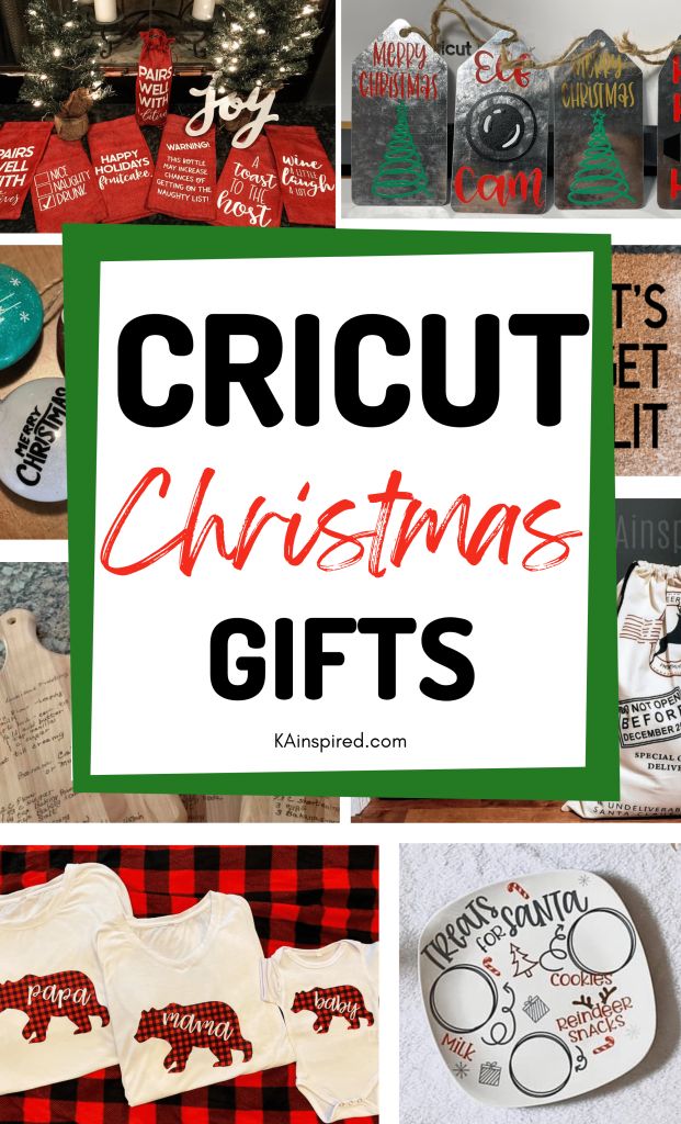 the words circuit christmas gifts are in red and green, with pictures of other items