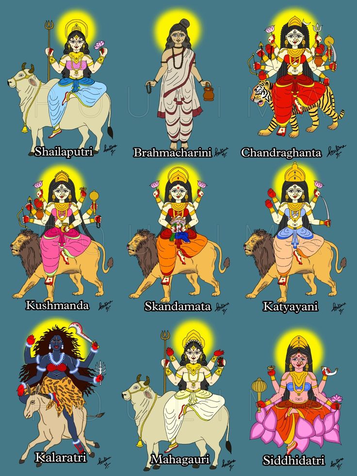 the seven avatars of hindu deities