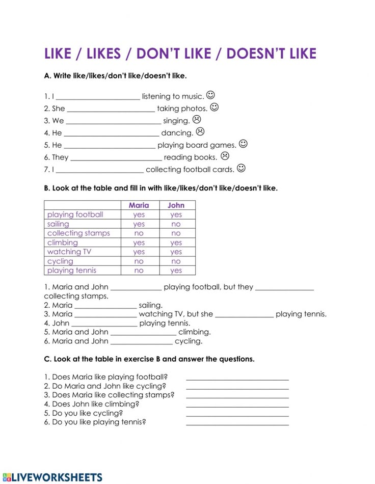 the worksheet is filled with words and phrases to help students understand what they are doing