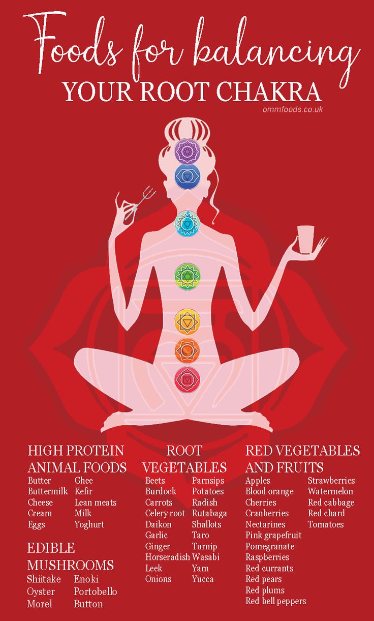 Foods for balancing the Root Chakra | Omm Foods | Balance your chakras with food Chakra For Beginners, Sacral Chakra Healing, Chakra Mantra, The Root Chakra, Muladhara Chakra, Chakra Health, Root Chakra Healing, Chakra Affirmations, Energy Healing Reiki