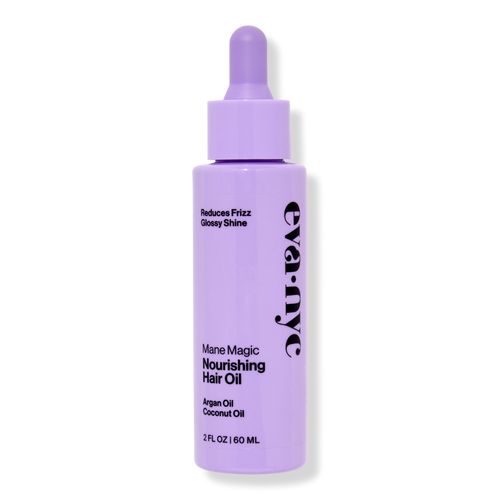 Mane Magic Nourishing Hair Oil - Eva Nyc | Ulta Beauty Eva Nyc Hair Products, Hair Oil For Frizzy Hair, Curly Hair Oil, Hair Thickening Products, Purple Hair Streaks, Mane Magic, Hair Grow Oil, Moisturizing Hair Oil, Healthy Curls