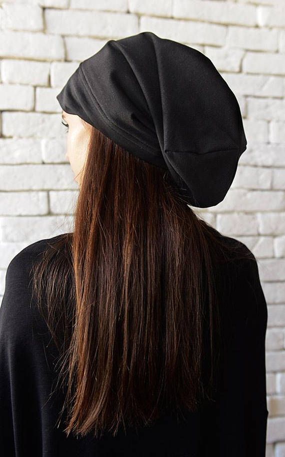 NEW Black Drape Hat/Asymmetric Black Beanie/Slouchy Casual Adjustable Beret, Casual Adjustable Solid Color Beret, Casual Black Beret For Outdoor Use, Casual Black Beret For Outdoor, Casual Slouchy Hat, One Size Solid Color Hat For Fall, Black Casual Brimmed Fitted Hat, Fitted Black Beanie, Casual Black Brimmed Fitted Hat