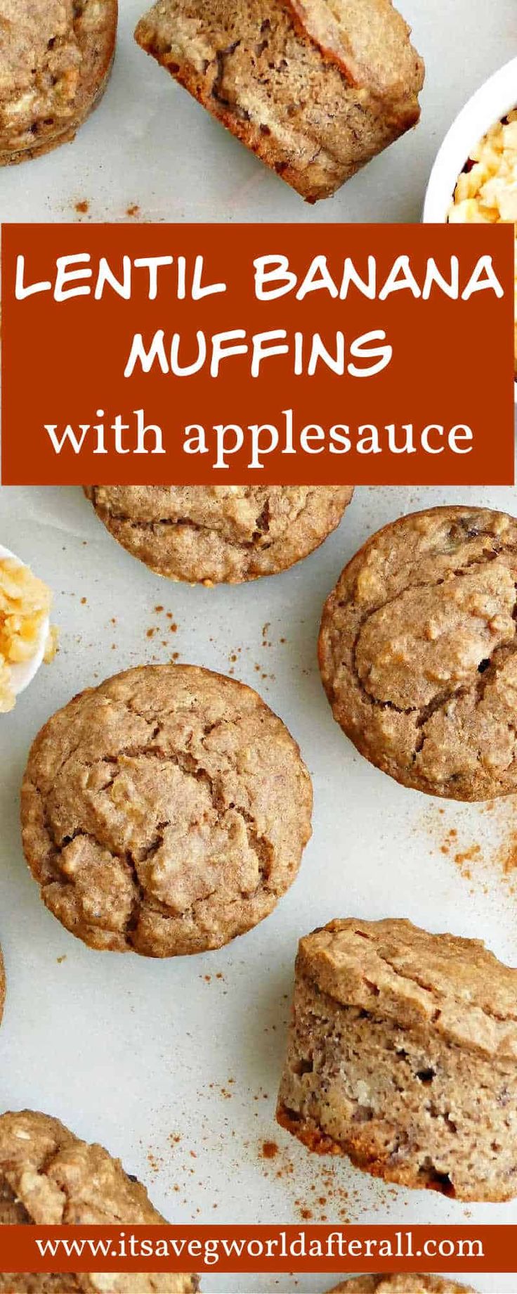 the muffins with applesauce are ready to be eaten for breakfast or dessert