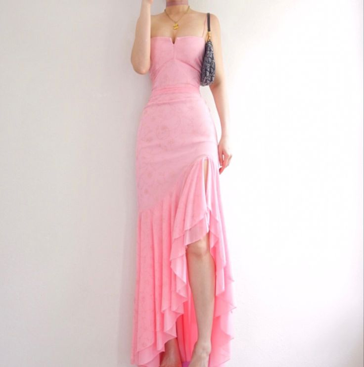 Retro Muse, Muse, High Low Dress, High & Low, Wrap Dress, Pink, Quick Saves