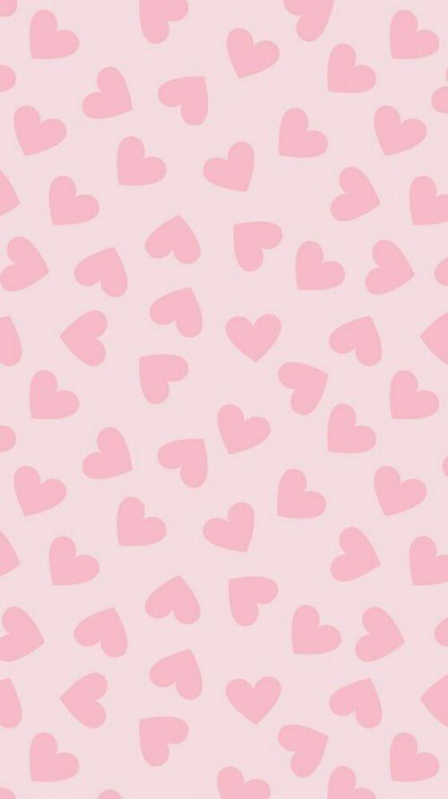 pink hearts on a light pink background for valentine's day wallpapers, backgrounds and more