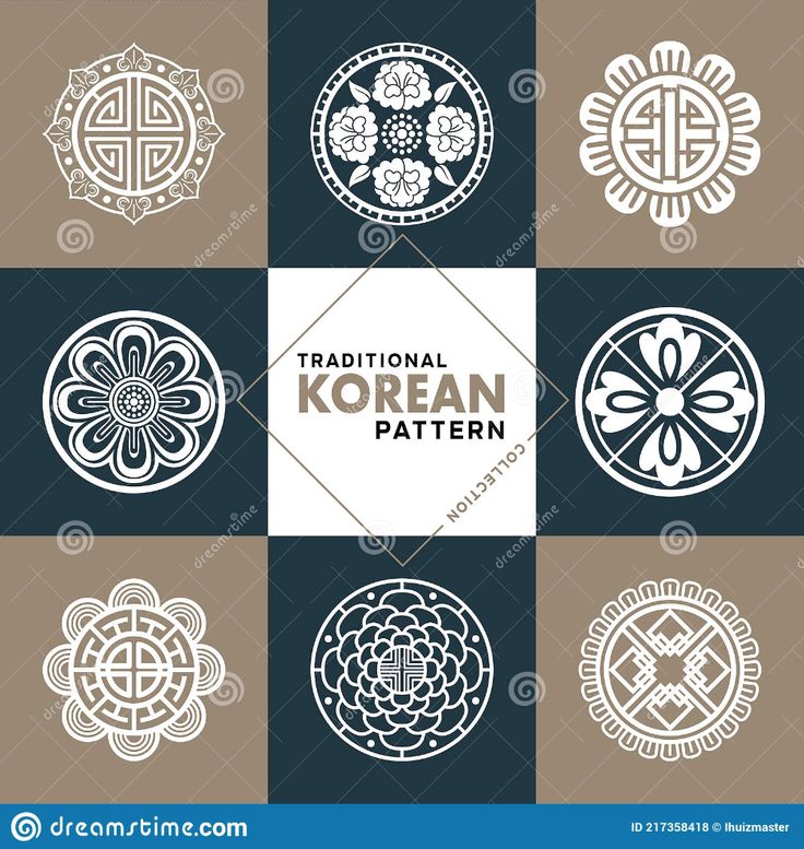 the traditional korean pattern is used to create logos and emblems for various businesses, such as