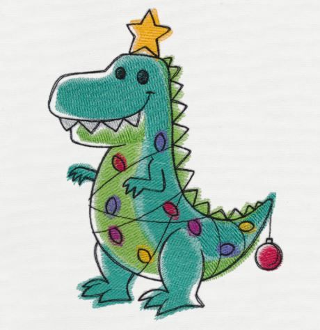 a dinosaur with a star on its head