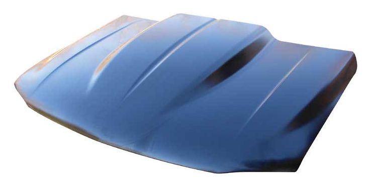 an image of a blue car hood on a white background