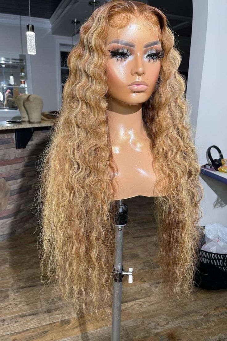 UNice Honey Blonde Highlight Lace Front Wigs Human Hair Body Wave Colored Wigs Bettyou Series UNice Piano Highlight Human Hair Wigs 13x4 Lace Front Wig Pre Plucked Natural Hairline Body Wave TL412 Color 150% Density 14-24 inches Buy now, Pay later With 𝐒𝐞��𝐳𝐳𝐥𝐞 & 𝐐𝐮𝐚𝐝𝐩𝐚𝐲 & 𝐏𝐚𝐲𝐩𝐚𝐥 & 𝐊𝐥𝐚𝐫𝐧𝐚 Honey Blonde Ombre, Honey Blond, Human Hair Wigs Blonde, Honey Blonde Hair, Curly Lace Front Wigs, Hair Color Highlights, Body Wave Hair, Lace Hair, Human Hair Lace Wigs