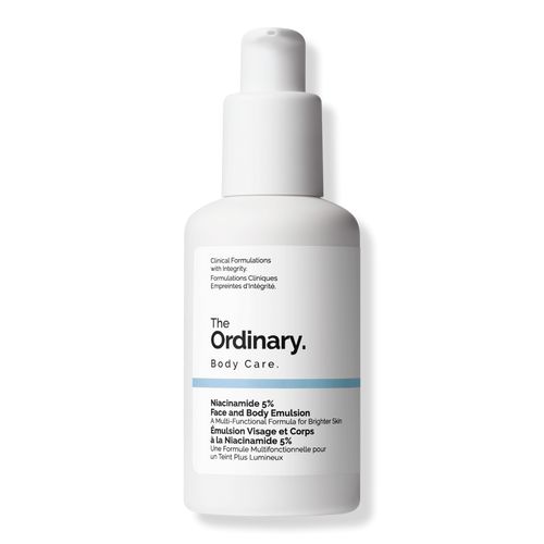 Niacinamide 5% Face and Body Emulsion - The Ordinary | Ulta Beauty Warm Eyeshadow Palette, Trending Skincare, Face Peel, Dark Spots On Face, Spots On Face, Makeup Bag Organization, Foundation Shades, Exfoliate Face, Skincare Tools