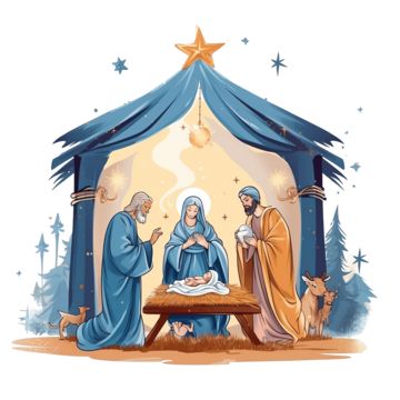 the nativity scene with three wise men and a baby jesus