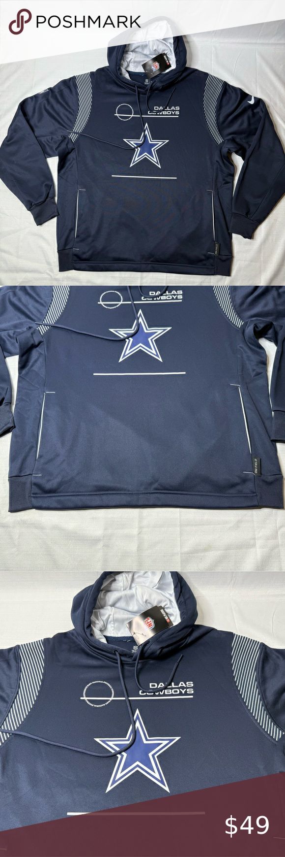 DALLAS COWBOYS Nike Fleece Sweatshirt HOODIE Men’s Large New Dallas Cowboys Hoodie, Nike Fleece, Hoodie Men, Chilly Weather, Fleece Sweatshirt, Dallas Cowboys, Sweatshirt Hoodie, Fleece Fabric, New Shop