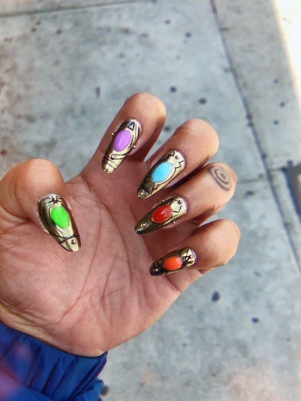 Superhero Nails, Avengers Nails, Marvel Nails, Sns Nails Designs, Artsy Nails, Nails Basic, Nail Design Glitter, Crazy Nail Designs, Retro Nails