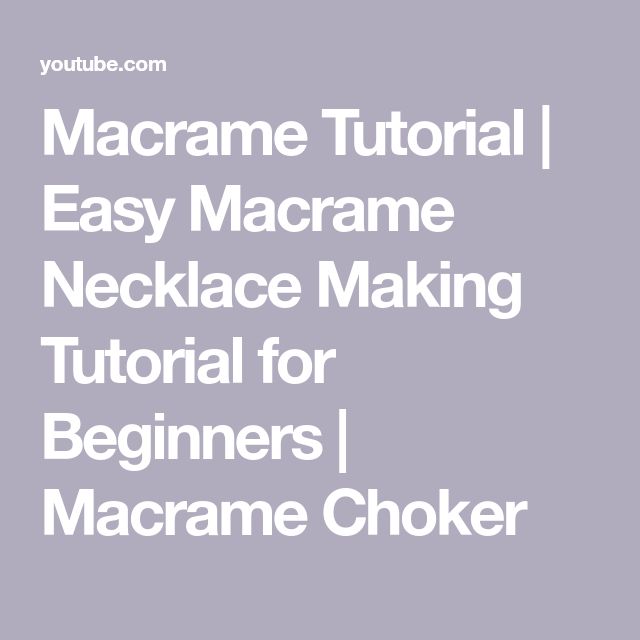 the macrame machine is shown with text that reads macrame tutor easy macrame necklace making