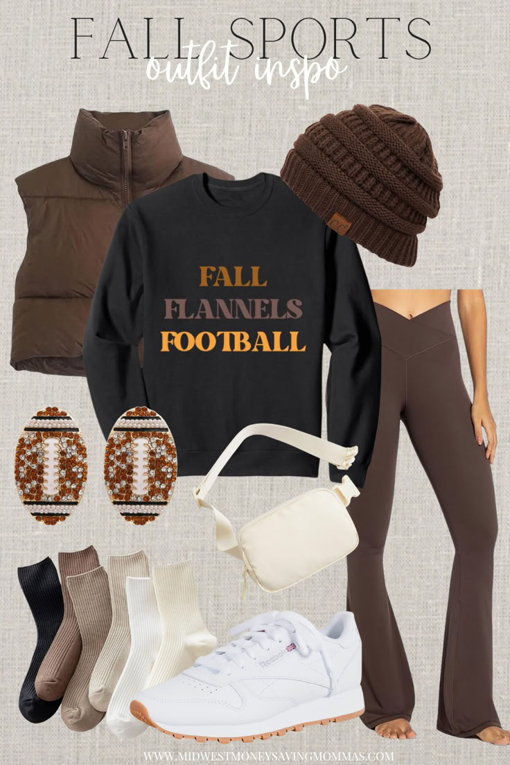 Fall Outfits for Women | Football Game Outfits | Game Day Outfits | Football Mom | Fall Trends | Fall 2024 Outfits | Fall Fashion | Fall Outfit Inspo 2024 | Football Mom Outfits Foot Ball Game Outfit For Women Fall, Women’s Football Game Outfit, High School Football Game Outfit Mom, Sporty Fall Sweatshirt For Fan Gear, Ravens Football Game Outfit, Game Day Fan Apparel Sweatshirt For Fall, Winter Game Day Outfit Football Nfl, Winter Game Day Outfit Football, Cold Football Game Outfit