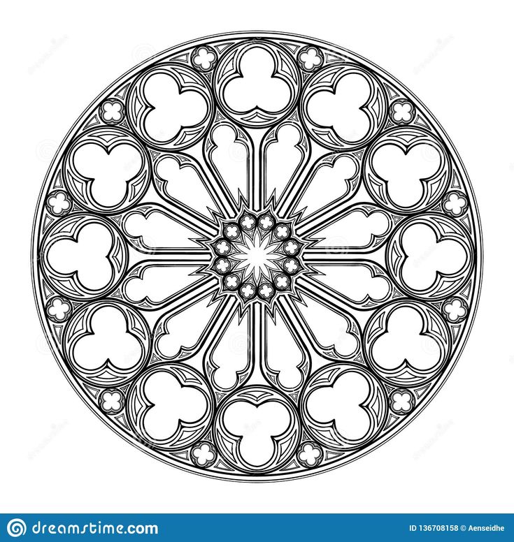 a circular design with hearts in the center on a white background stock photo - image