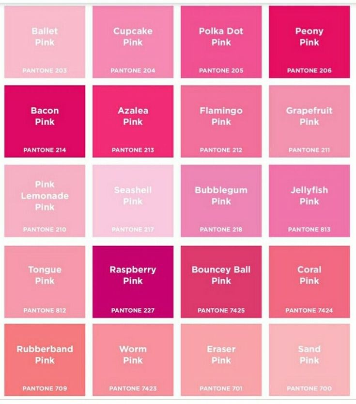 pink shades are the most popular color in the world