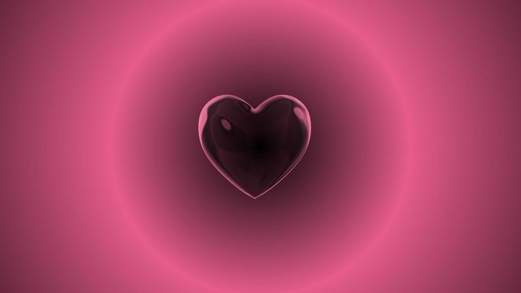 a heart shaped object in the middle of a pink circle with light swirling around it